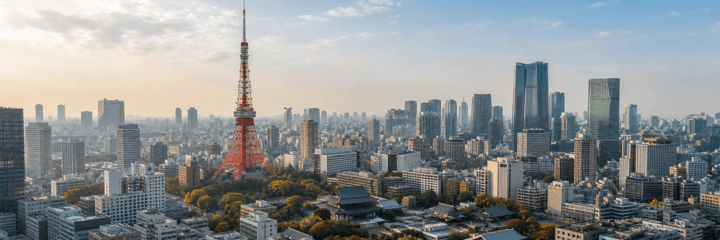 Tokyo skyline with Tokyo Tower
